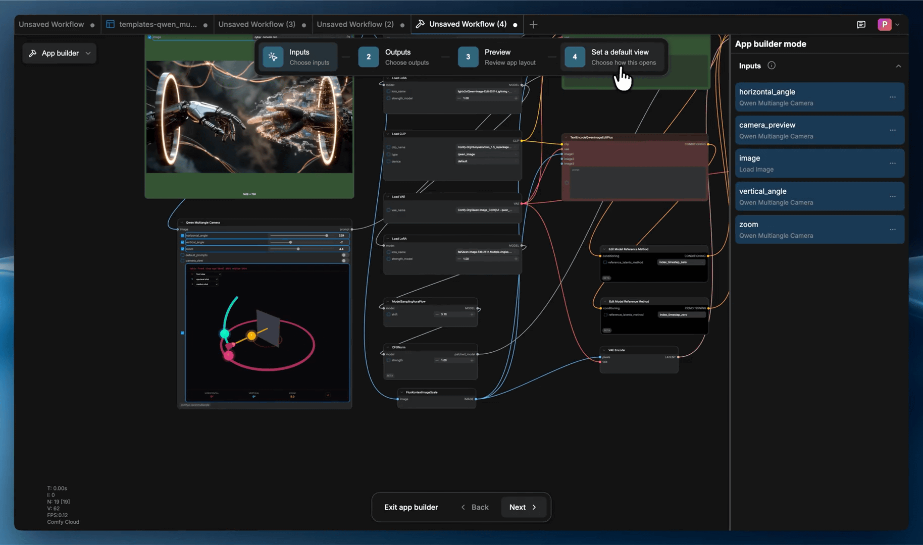 ComfyUI App Builder - customizing the app layout and exposed parameters