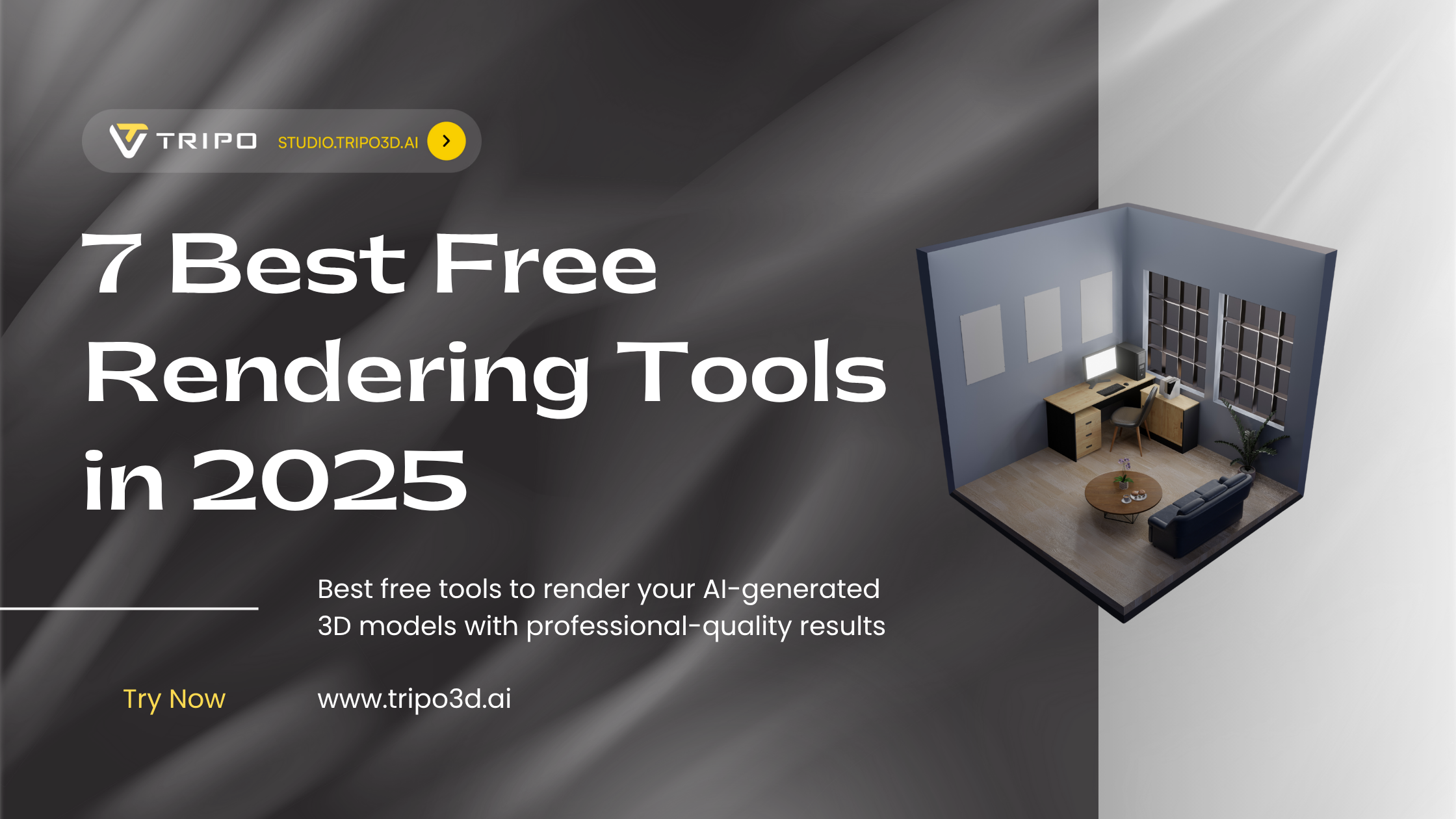 Tripo AI H3.1 high-fidelity character and object assets