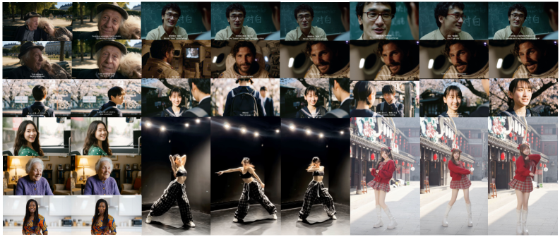 daVinci-MagiHuman example outputs - expressive digital human video generation