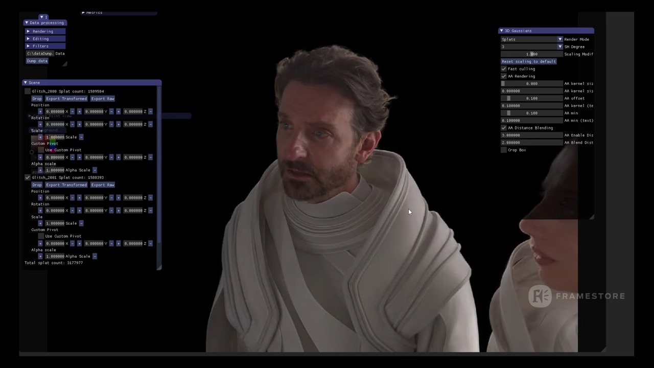 Framestore 4D Gaussian Splatting in Superman — Kryptonian hologram VFX