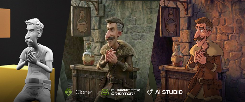 Reallusion AI Studio turning iClone previs into photoreal video with consistent characters