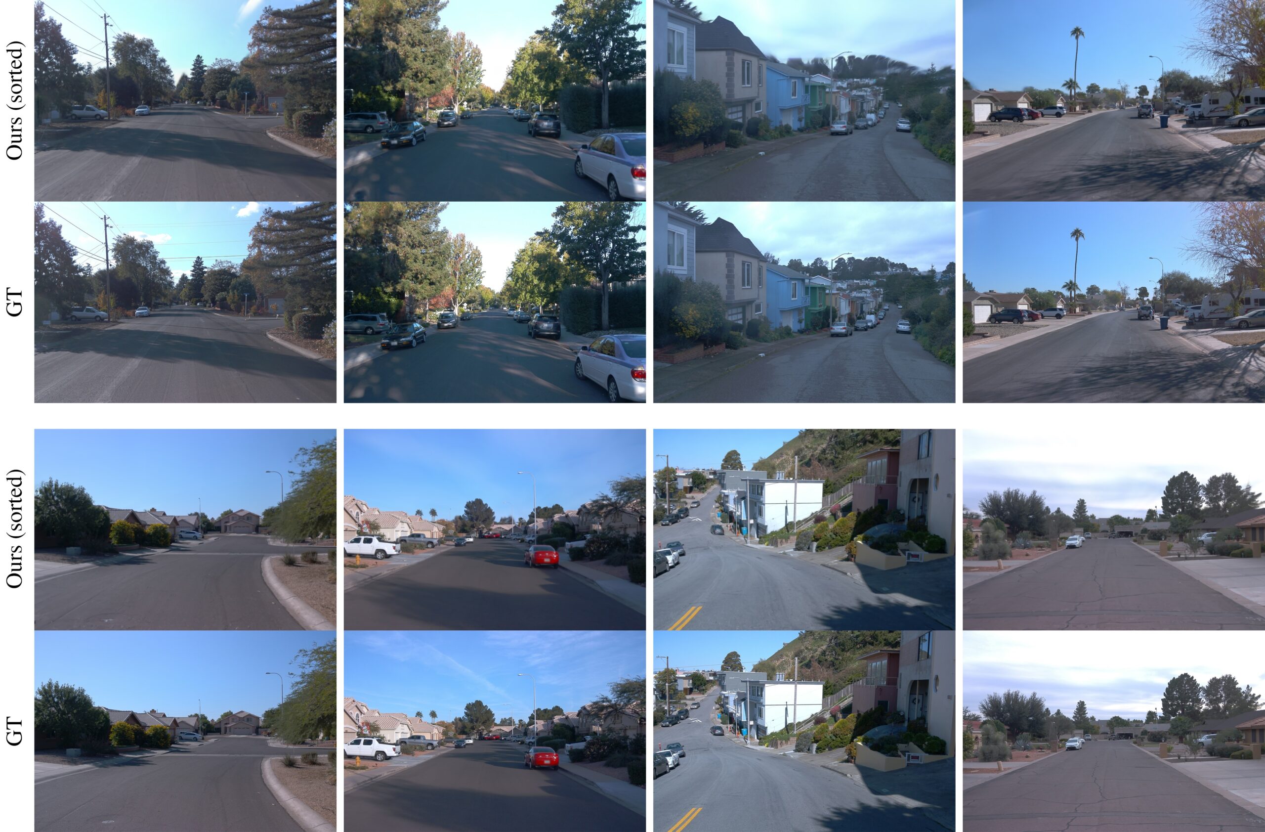 Waymo autonomous-driving splat scene rendered with 3DGUT distorted cameras