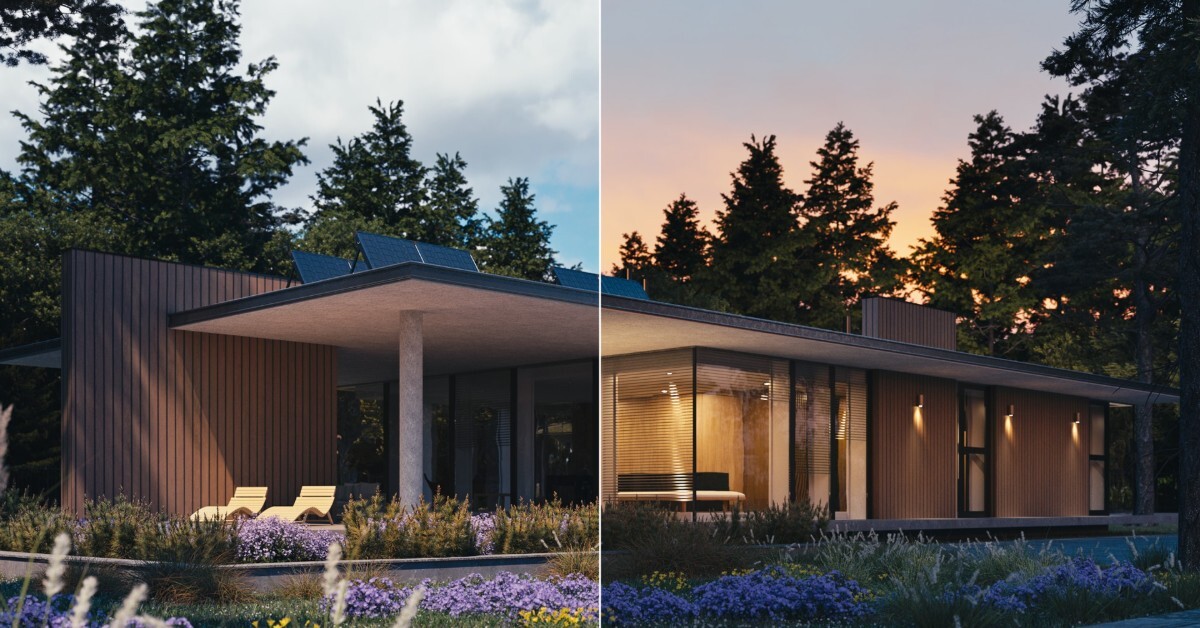 V-Ray 7 AI Mood Match: a reference photo automatically drives the scene lighting and atmosphere