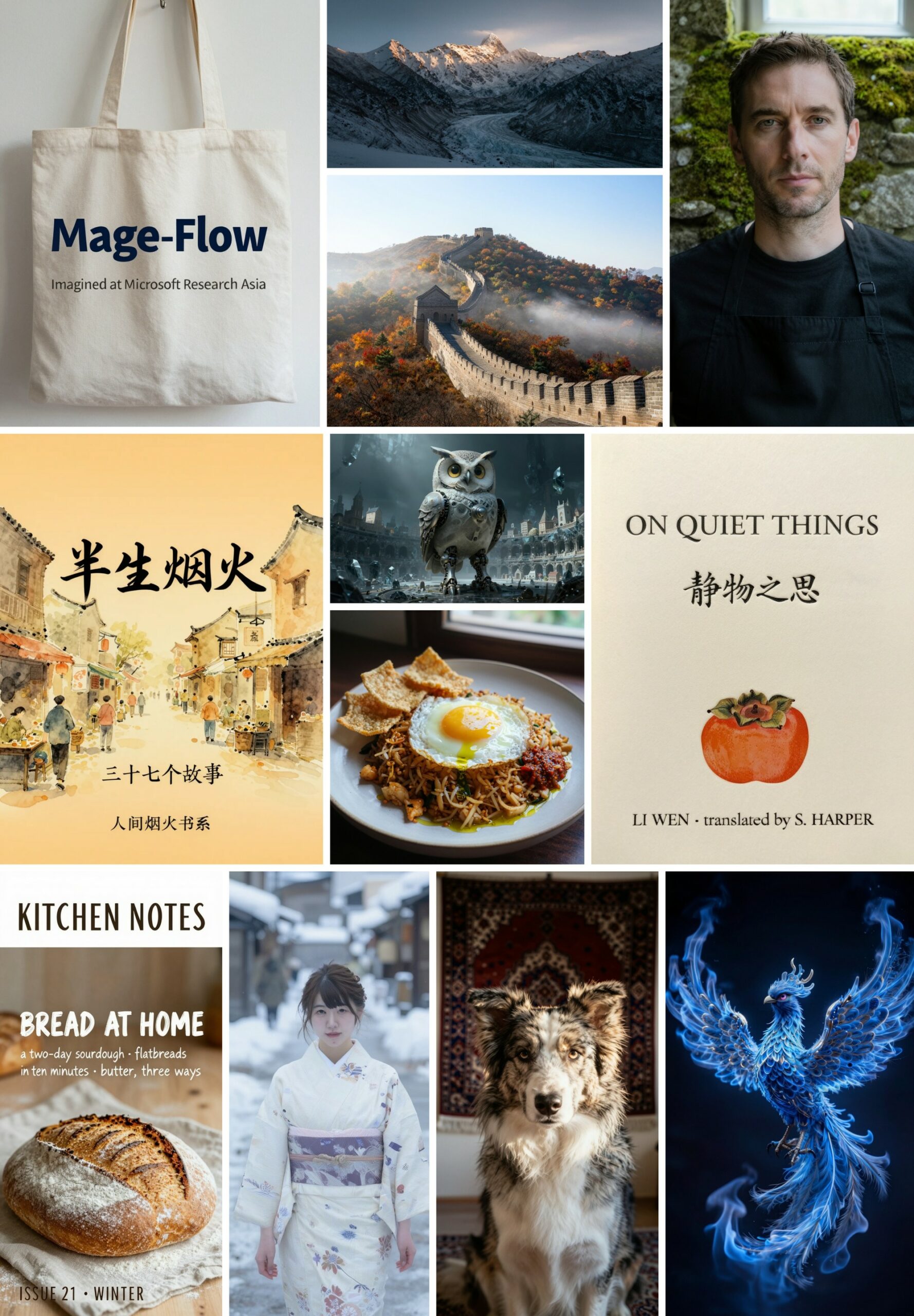 Mage-Flow text-to-image sample gallery