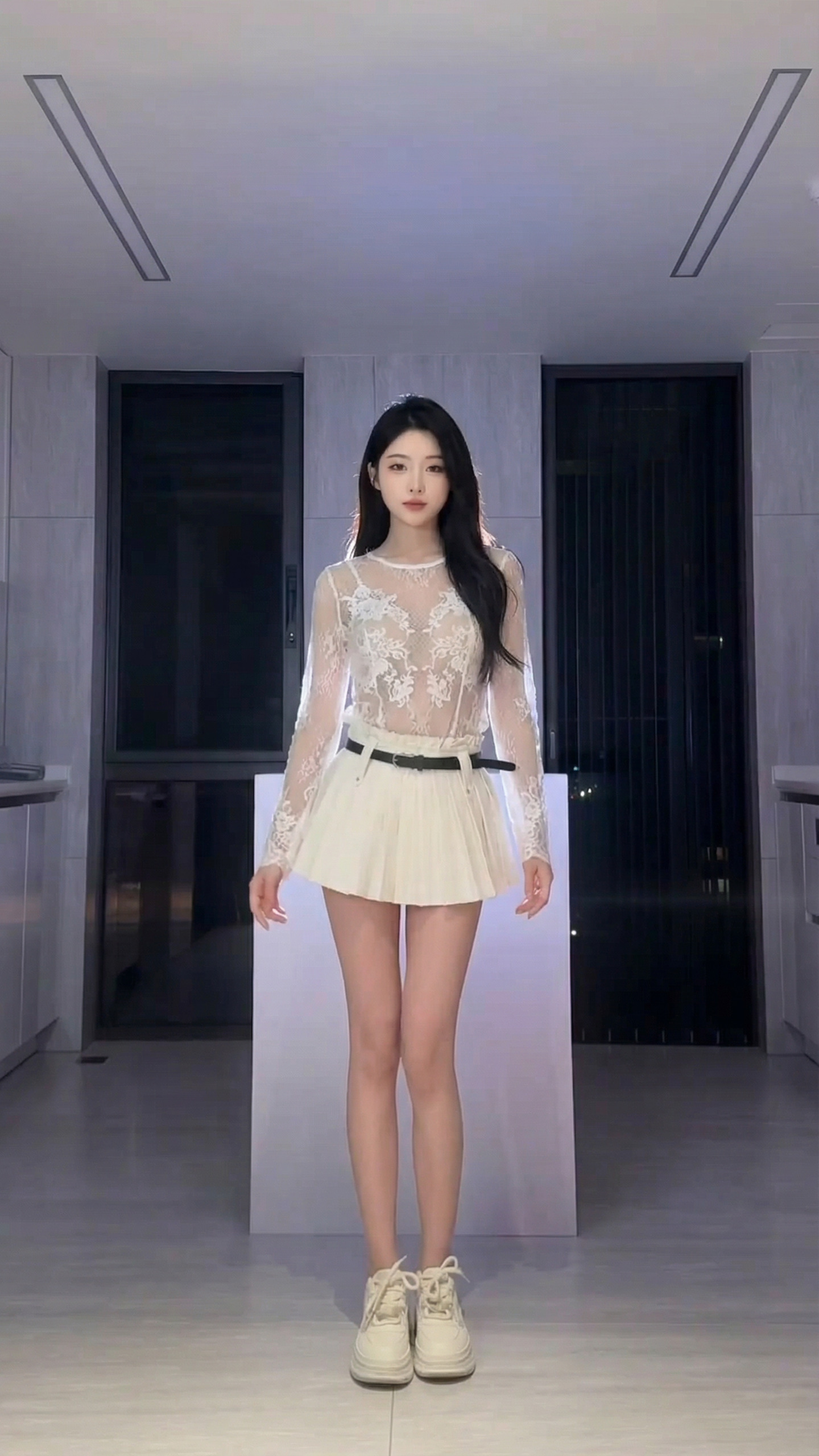 A single reference portrait of a dancer used as input to Wan-Dancer-14B