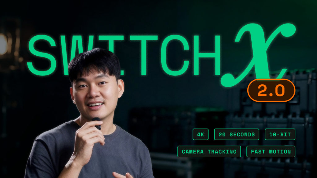 Beeble SwitchX 2.0 video-to-video AI transformation of a live-action shot