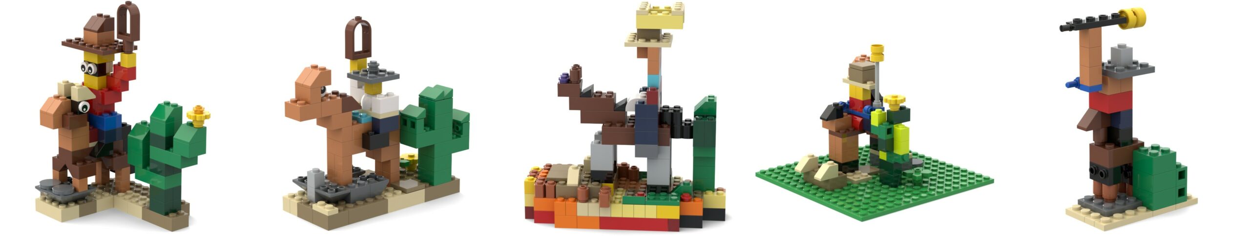 BrickBench Alt-Build examples made only from the 783 pieces of a single retail LEGO set