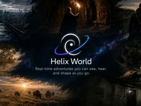 Helix World — The First Real-Time World Model You Can Hear: One Image In, an Explorable Scene Out, With Stereo Sound That Turns When You Do