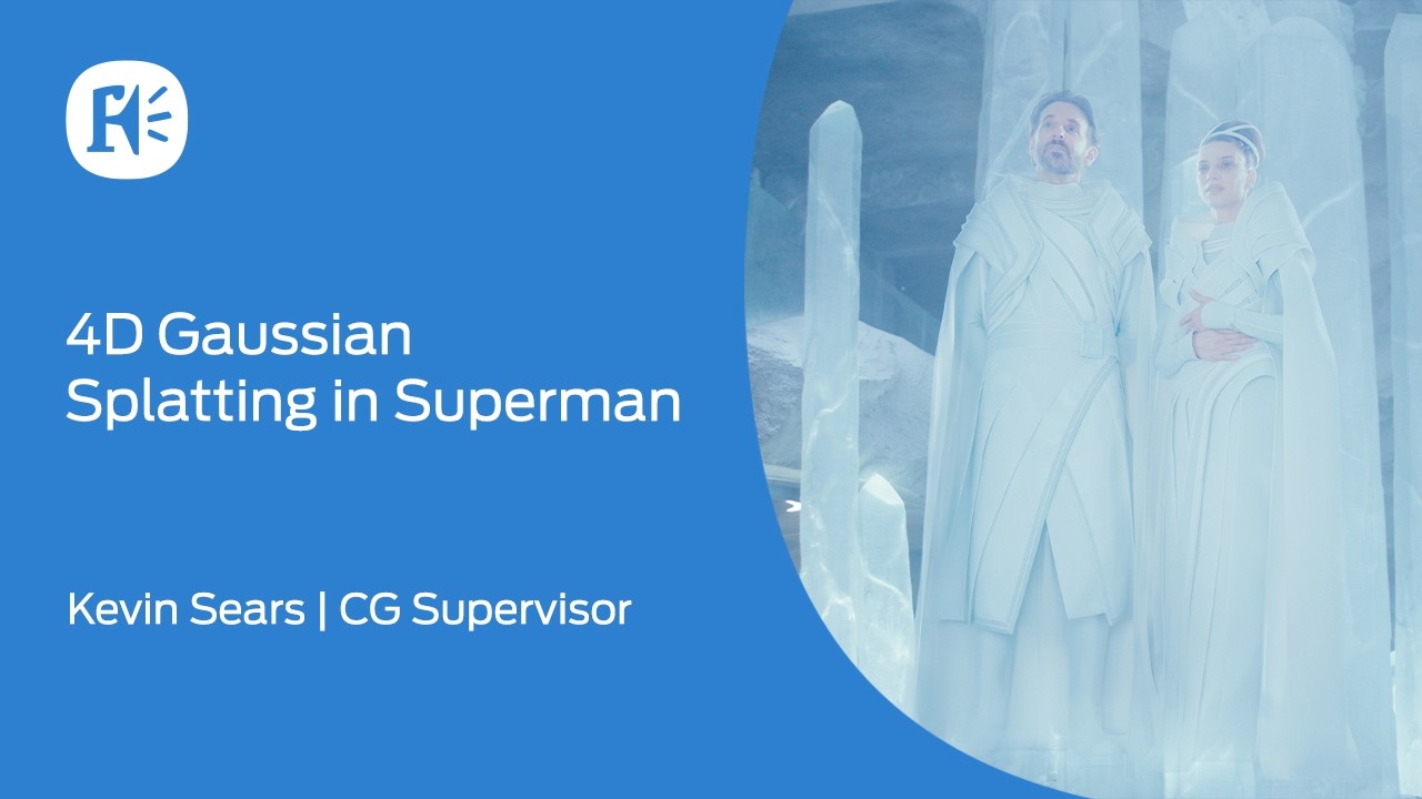 Thumbnail of the YouTube talk 4D Gaussian Splatting in Superman by Framestore